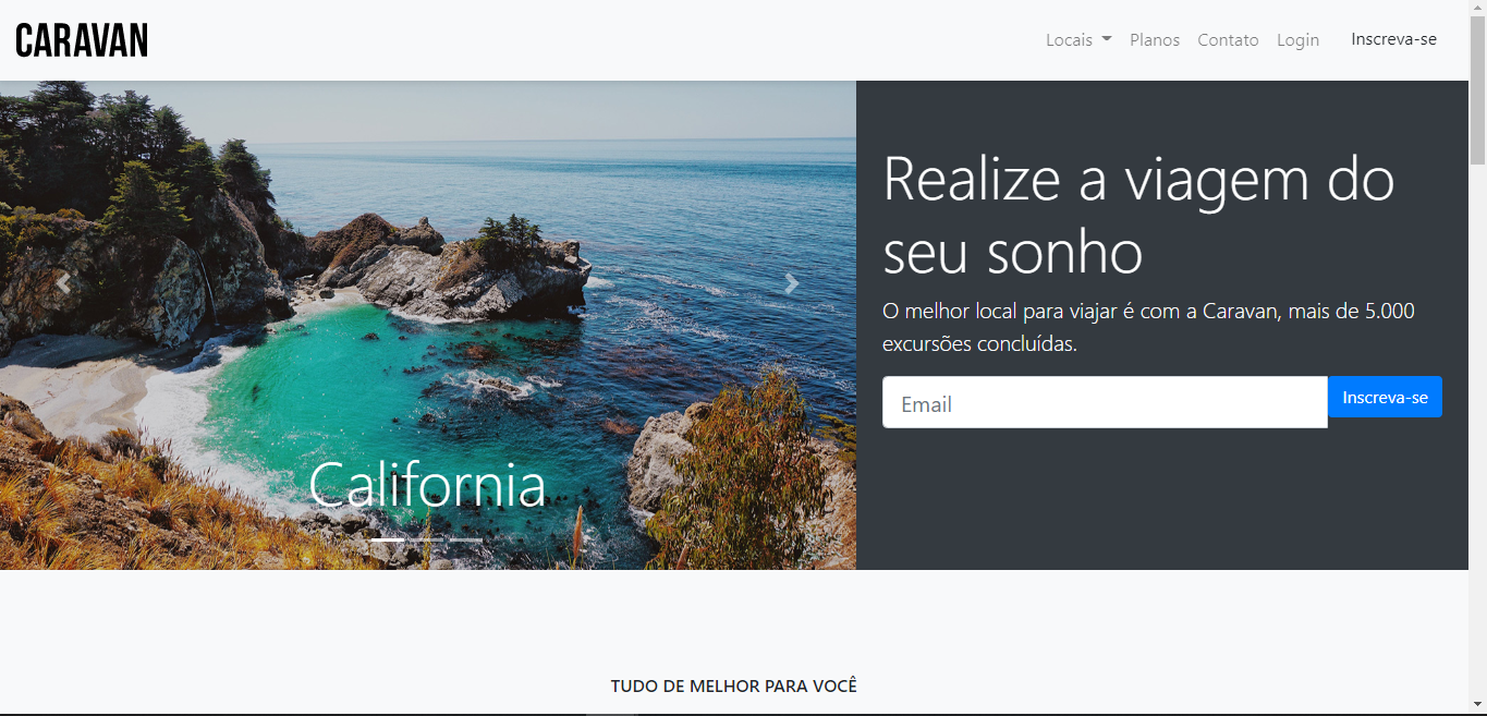 Preview do projeto CARAVAN